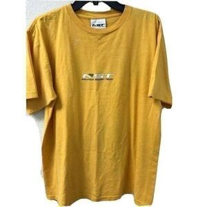 Nautica Sport Tech Shirt Adult M Yellow Spell Out